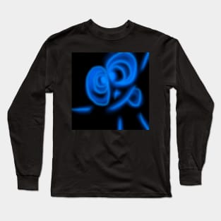 Dark blue neon monster Long Sleeve T-Shirt